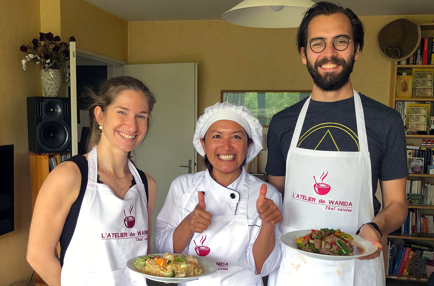 Photo de cours de cuisine - Laurent et son amie
 - juil 2021